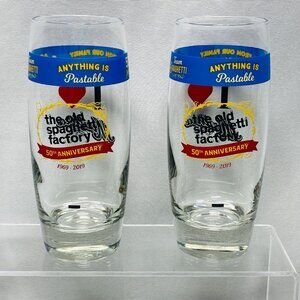 The Old Spaghetti Factory 50th Anniversary Libbey Glasses 14 oz Set Of 2